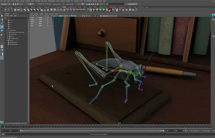Animating the 3D model
